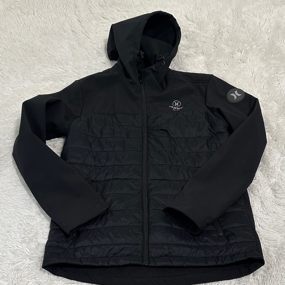 Hurley Black Men's Performance Jacket with Hood